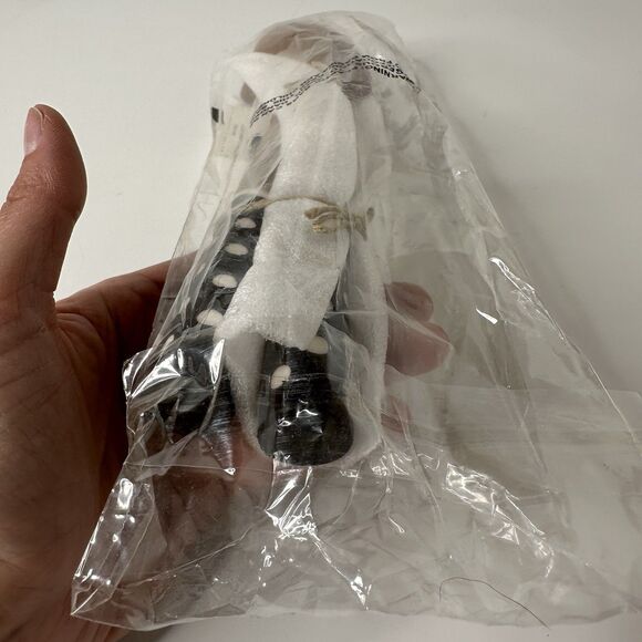 MacKenzie Childs Dotty Salad Serving Set Wood With Black White Polka Dot Handle - Picture 4 of 16